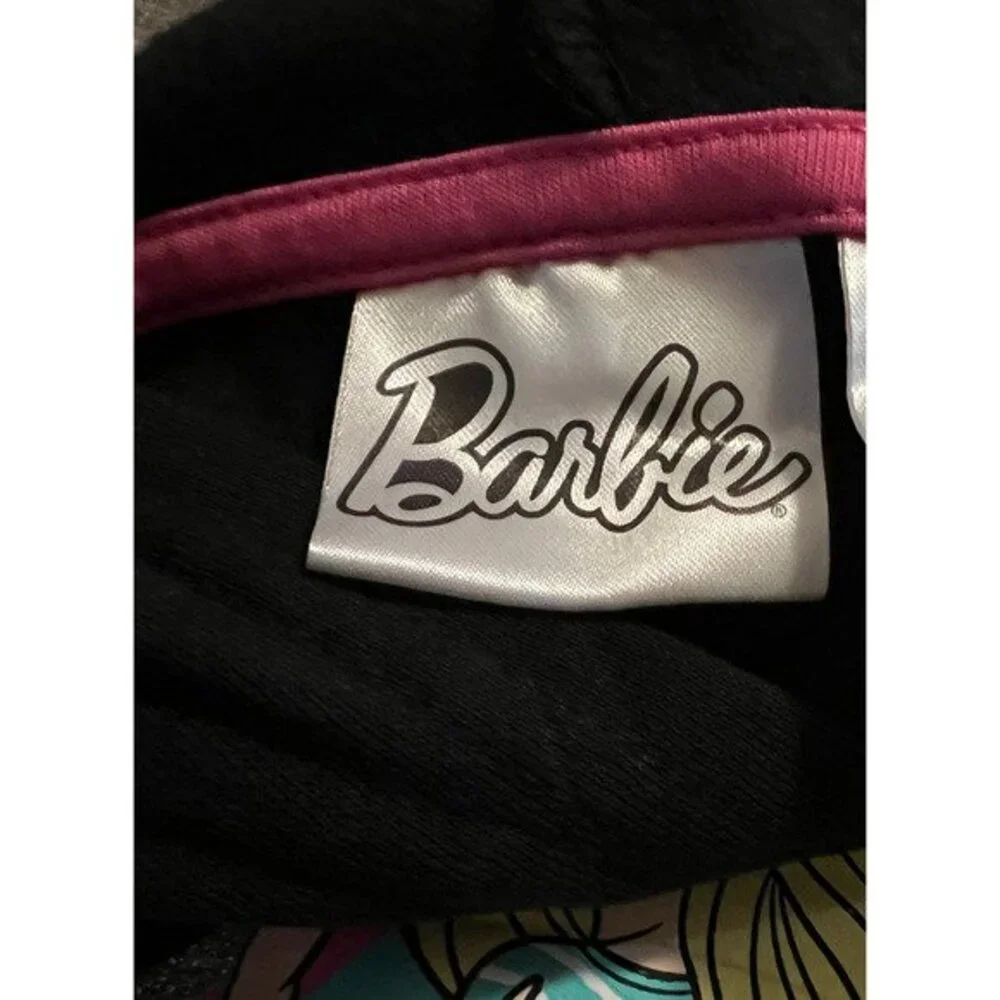 Barbie Girls Size 5 2-Piece Fleece Hoodie Set, Black Hoodie + Pants - Picture 3 of 5